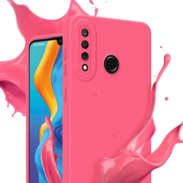Skyddsfodral för Huawei P30 LITE i FLUID RÖD Stötsäker Skyddsfodral Röd