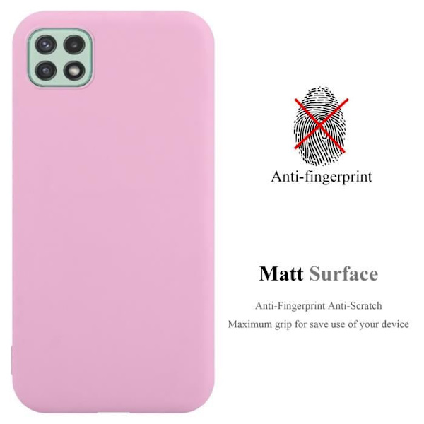 Coque - CADORABO - Samsung Galaxy A22 5G - Candy Rose Vif - Skydd Silikon TPU - Trendig Design Candy Hot Pink