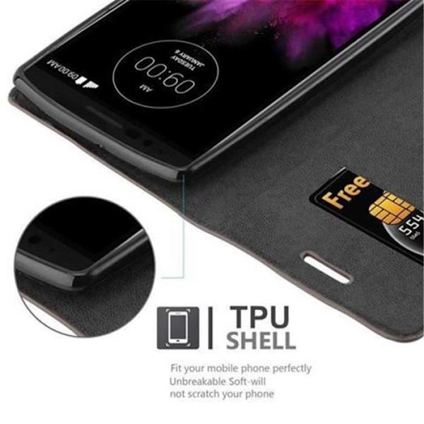 LG FLEX 2 Fodral i COFFEE BROWN från Cadorabo (INVISIBLE MAGNETIC CLOSURE Design) Helt skyddsfodral med Flip Flip