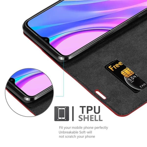 Fodral för Xiaomi RedMi 9 Skal i ÄPPLE RÖD Röd