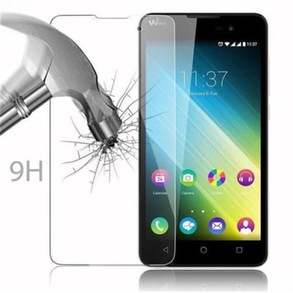 Cadorabo Skärmskydd för WIKO LENNY 2 0,3 mm rundade hörn i HÖGTRANSPARENS härdat glas Transparent