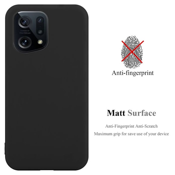 Coque för Oppo FIND X5 Etui i CANDY SVART Hölster Skyddsskal i Silikon TPU Case Svart