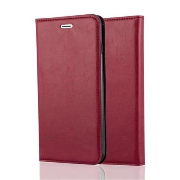 Apple iPhone 8 PLUS - iPhone 7 PLUS i APPLE RED från Cadorabo (INVISIBLE MAGNETIC CLOSURE Design) Skyddsfodral