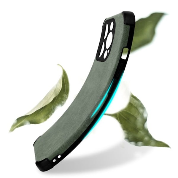 Coque för Apple iPhone 12 PRO Etui i Smaragdgrön Hölje Cover Case i Silikon TPU elegant konstläder Grön