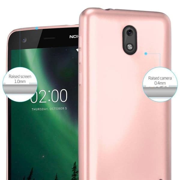 Skyddsskal för Nokia 2 2017 Skyddsskal i MATTE DESIGN i ROSÉGULD Ros