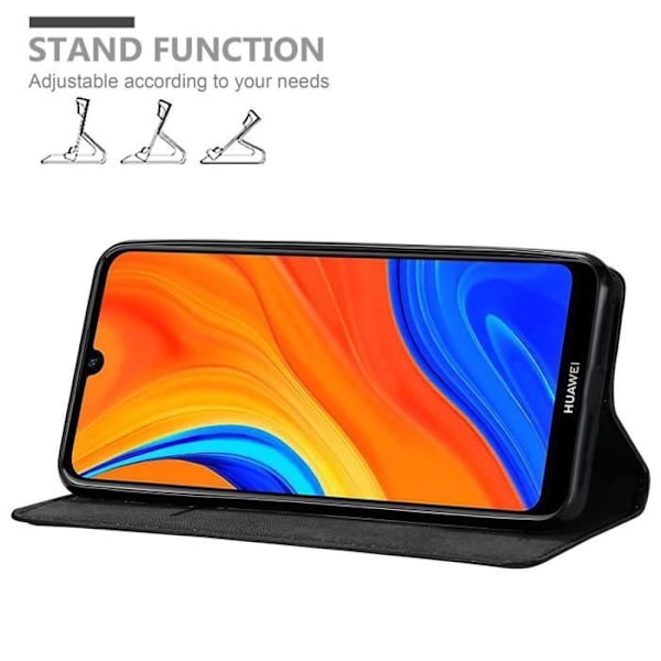 Coque för Huawei Y6S - CADORABO - Svart Natt - Book Case - Silikon TPU - Magnetisk Stängning NATTSVART