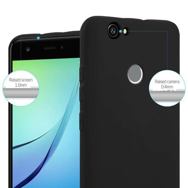 Skyddsskal för Huawei NOVA CANDY SVART Stötsäker Silikon Svart