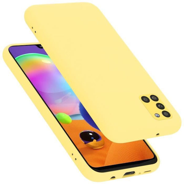 Coque - CADORABO - Samsung Galaxy A31 - Silikon TPU - Gul - Stötskydd Gul