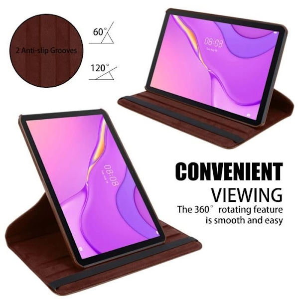 Housse - Cadorabo - Huawei MatePad T 10/T 10s - Brun Champignon - 360° skydd - Inbyggt stöd BRUN SVAMP