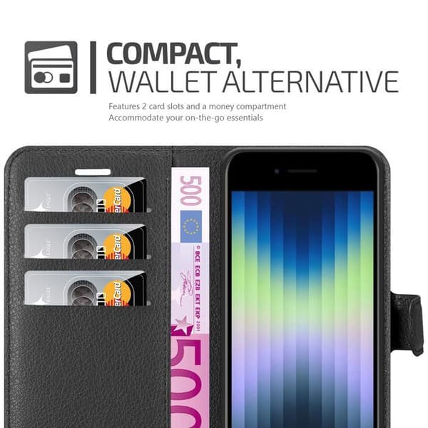 Etui för iPhone SE4 i JETSVART Svart