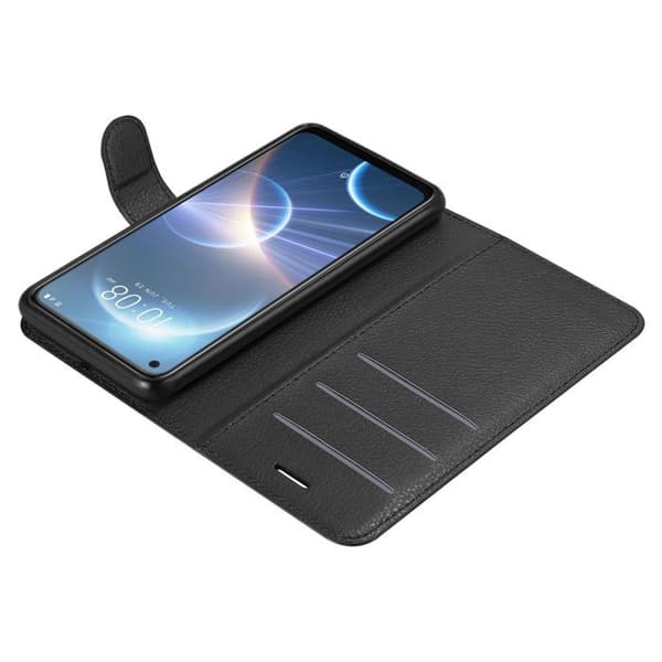 Etui för HTC Desire 22 PRO i JET BLACK Svart