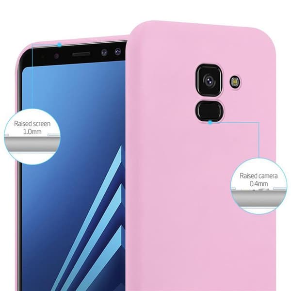 Skyddsfodral för Samsung Galaxy A8 PLUS 2018 CANDY ROSE VIF Stötsäker Silikon Ros