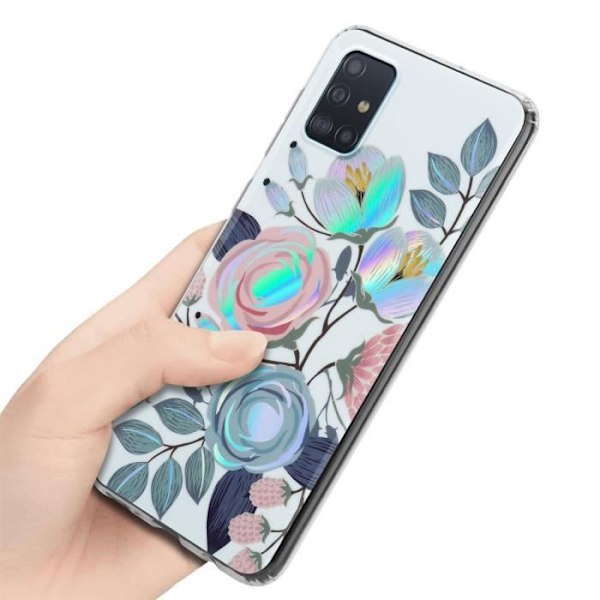 Etui Samsung Galaxy A51 4G / M40s PIONFLODER - CADORABO - Blommönster - Silikon TPU