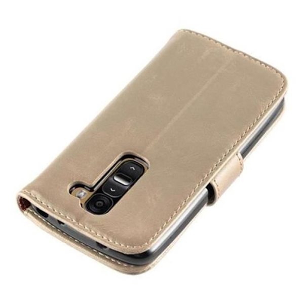 LG G2 MINI Fodral i CAPPUCINO BROWN by Cadorabo (LYXdesign) Helt skyddsfodral med flip flik och stativ