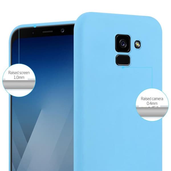 Skyddsfodral för Samsung Galaxy A5 2018 CANDY BLÅ Stötabsorberande Silikon Blå