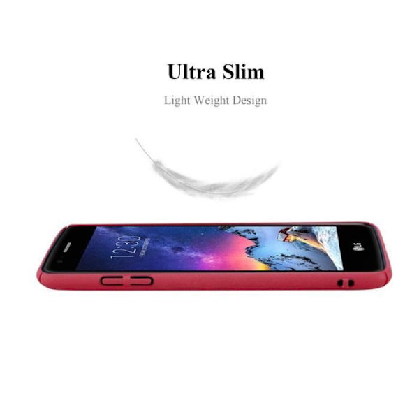 Coque - CADORABO - LG K8 2017 - Hård skydd - Matt design - Röd färg Röd