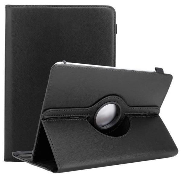 Tablettfodral till Medion LifeTab S10366 i SVART Cadorabo Cover 360 graders skydd i konstläder