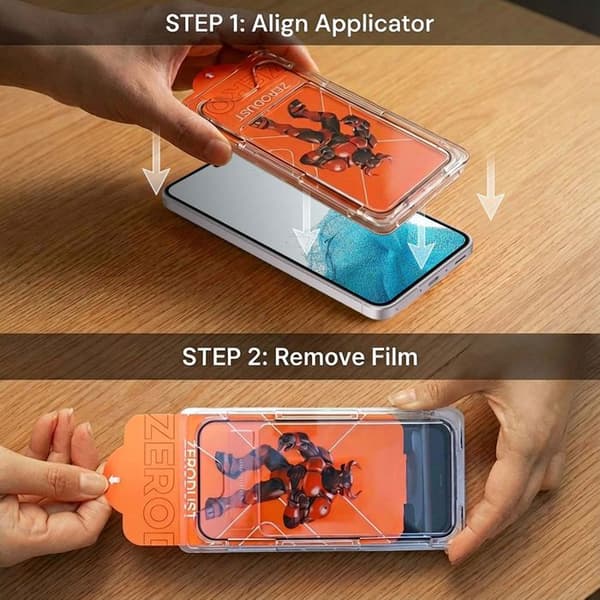 Härdat glas för Samsung Galaxy S22 Skärmskydd Vit