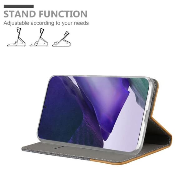 Skyddsfodral för Samsung Galaxy NOTE 20 PLUS i LJUST GRÅ BRUN Stötskyddande Etui Grå