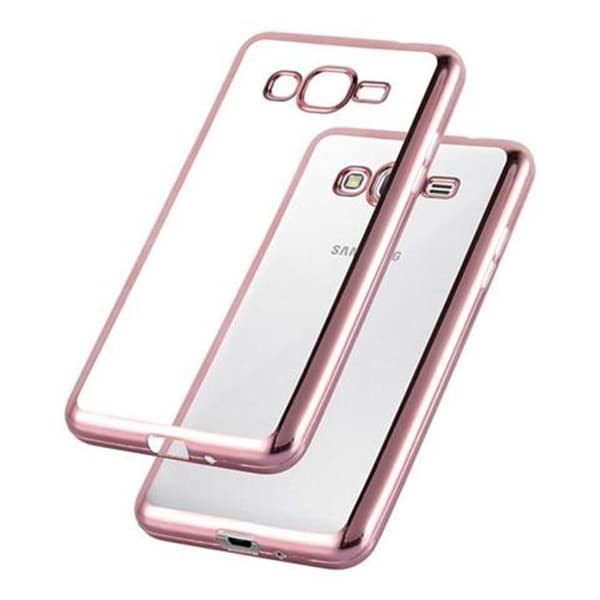 Skyddsfodral för Samsung Galaxy GRAND PRIME CHROME GULD ROSA Chrome Design Ros