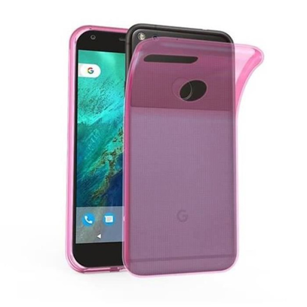 Google PIXEL mobiltelefonfodral av mjuk silikon TPU gel Rosa Transparent från CADORABO Rosa Transparent