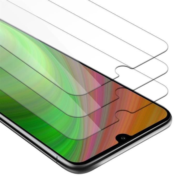 Cadorabo 3x Skärmskydd för Huawei Y7 2019 - 3x Härdat glas skydd för skärmen Transparent