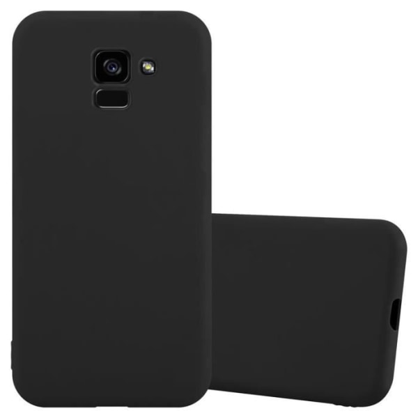 Fodral till Samsung Galaxy A5 2018 i CANDY BLACK Cadorabo Cover Protection Silikon TPU-fodral