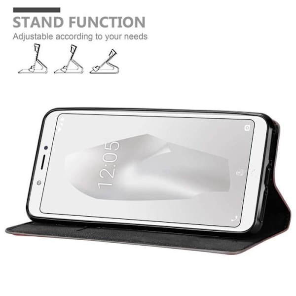 Cadorabo Fodral till BQ Aquaris C i APPLE RED