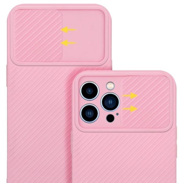 Hölster för iPhone 13 PRO MAX - CADORABO - Sockerrosa - Silicone TPU - Skydd för Kamera - Mjuk Godisrosa