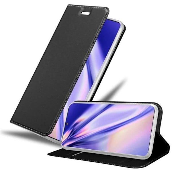 Fodral - CADORABO - Samsung Galaxy NOTE 10 PLUS - Svart - Magnetisk stängning - Halvstyv Svart