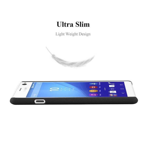 Coque - CADORABO - Sony Xperia C4 - Stötskydd - Design Frostad - Matt Finish Svart