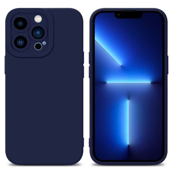 Skyddsfodral för iPhone 13 PRO MAX i MÖRKBLA FLYTANDE Antichock Blå