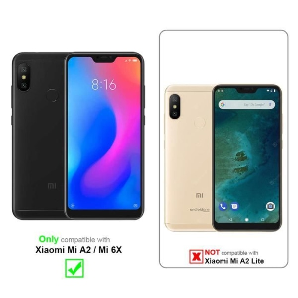 Cadorabo skyddsglas för Xiaomi Mi A2 / 6X in - härdat skärmskydd (härdat)