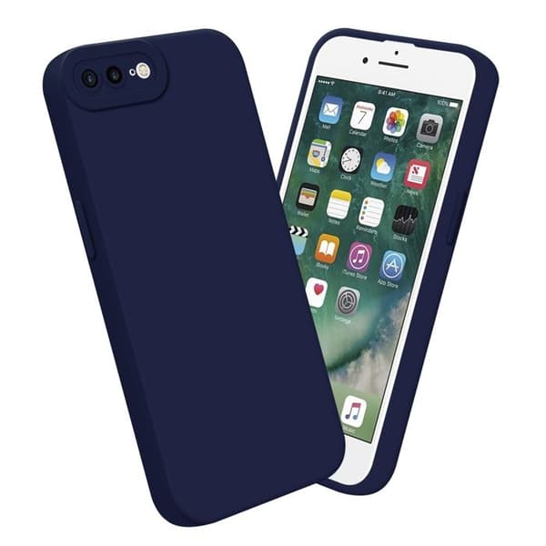 Skyddsfodral för iPhone 7 PLUS / 7S PLUS / 8 PLUS i MÖRKBLAK VÄTSKEFÖRPACKNING Stötsäker Blå