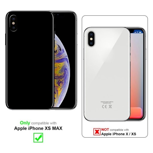 Fodral för Apple iPhone XS MAX Fodral i SVART Flexibelt TPU silikonskydd med hållare och stativfunktion Svart