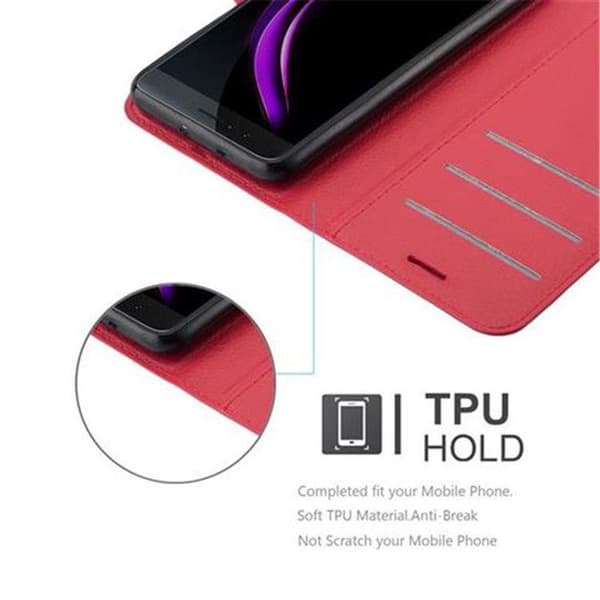 Fodral för Honor 8 / 8 PREMIUM i KIRSCHRÖD Röd