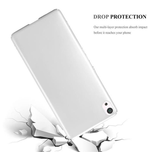 Coque - CADORABO - Sony Xperia XA - Hårt skydd - Matt metallisk design - Grå Grå