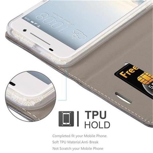 Skyddsfodral för HTC ONE A9 i GRÅSVART Stötskyddande Etui Grå