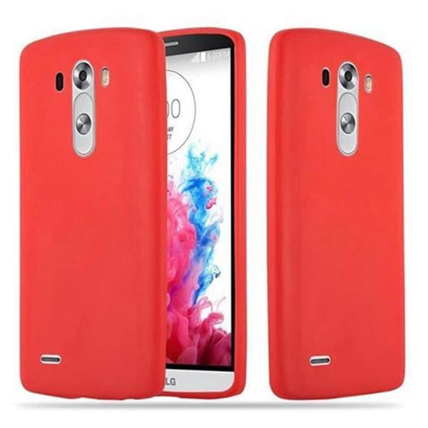 Skal för LG G3 CANDY RÖD Stötsäker Silikon Röd