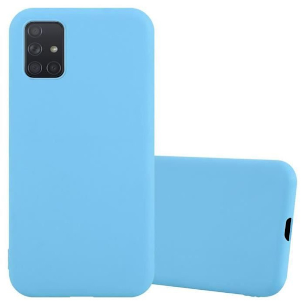 Fodral till Samsung Galaxy A71 4G i CANDY BLUE Cadorabo Cover Protection Silikon TPU-fodral