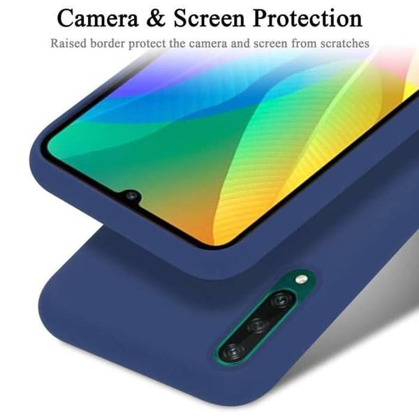Skyddande stötsäker skal för Huawei Y6P i LIQUID BLUE Blå