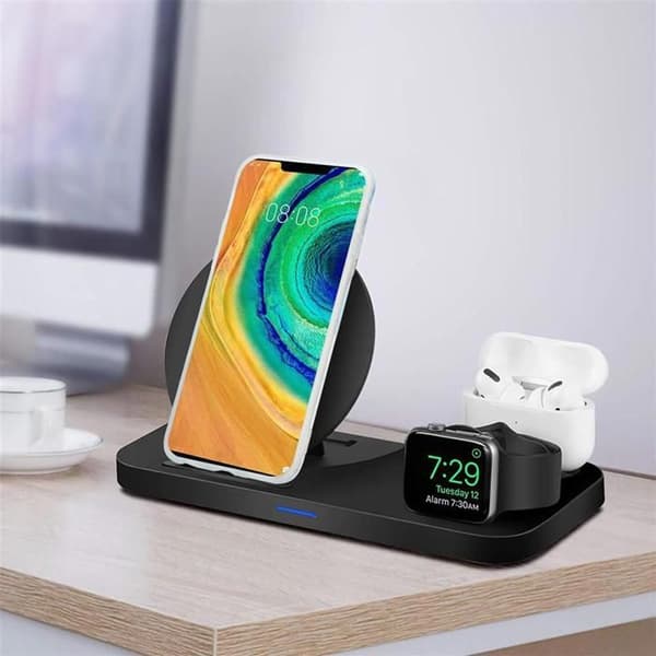 Mobilskal för Huawei MATE 30 PRO i Grå Vit Blå Marmor Nr. 2 Skyddsetui Blå
