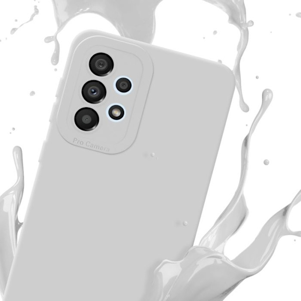 Fodral till Samsung Galaxy A32 4G i WHITE FLUID Fodral i flexibelt TPU silikonskydd Vit