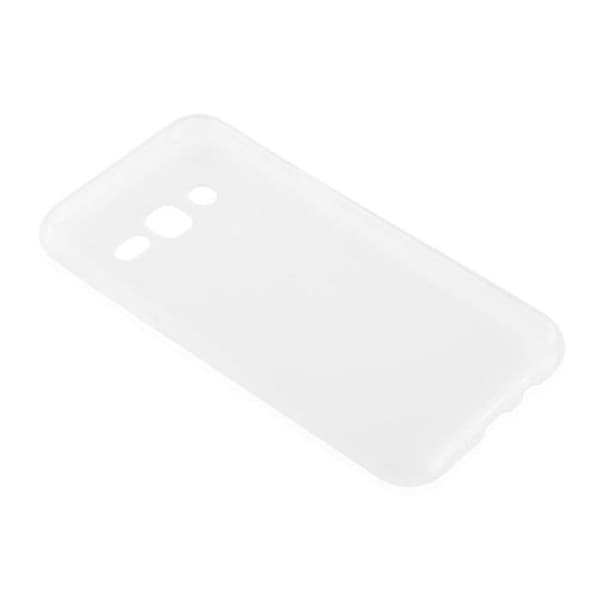 Transparent stötabsorberande silikonfodral för Samsung Galaxy J3 2015 Vit