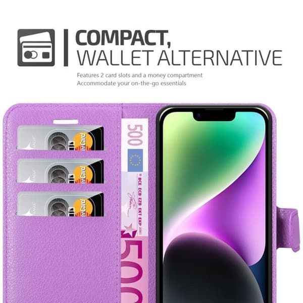 Etui för iPhone 14 PLUS i ORKIDÉER VIOLETT Violett