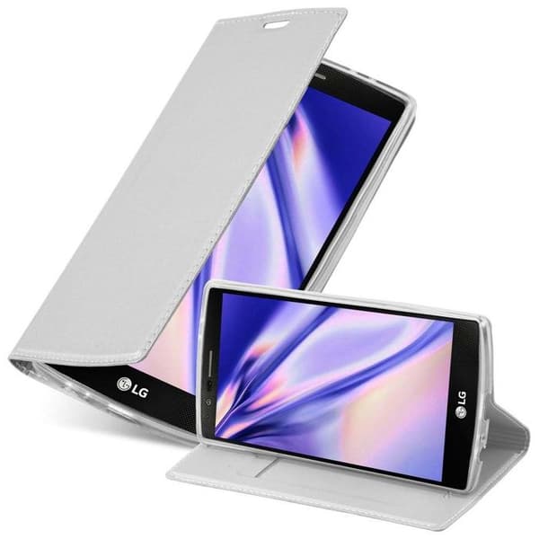 Flip-fodral för LG G4 / G4 PLUS Klassisk Silver Plånbok Stötsäker Grå