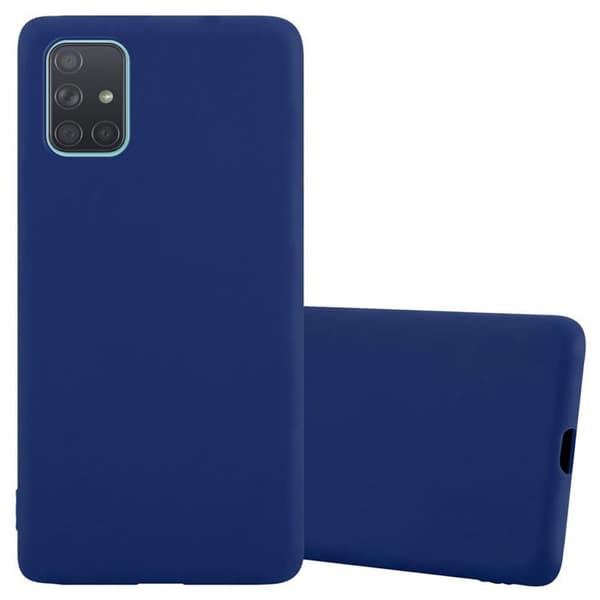 Skyddsfodral för Samsung Galaxy A71 5G CANDY MÖRKBLEU Stötsäker Silikon Blå