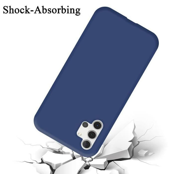 Cadorabo-fodral för Samsung Galaxy A32 5G i LIQUID Blue Cover Protection Flexibelt TPU-silikonskydd Blå