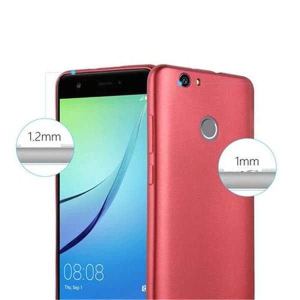 Skyddsfodral för Huawei NOVA Skyddsfodral i MATTE DESIGN i METALLIC RÖD Röd