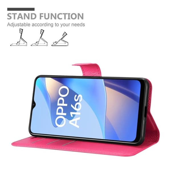 Etui för Oppo A16s / A54s i SOCKERROSA Ros